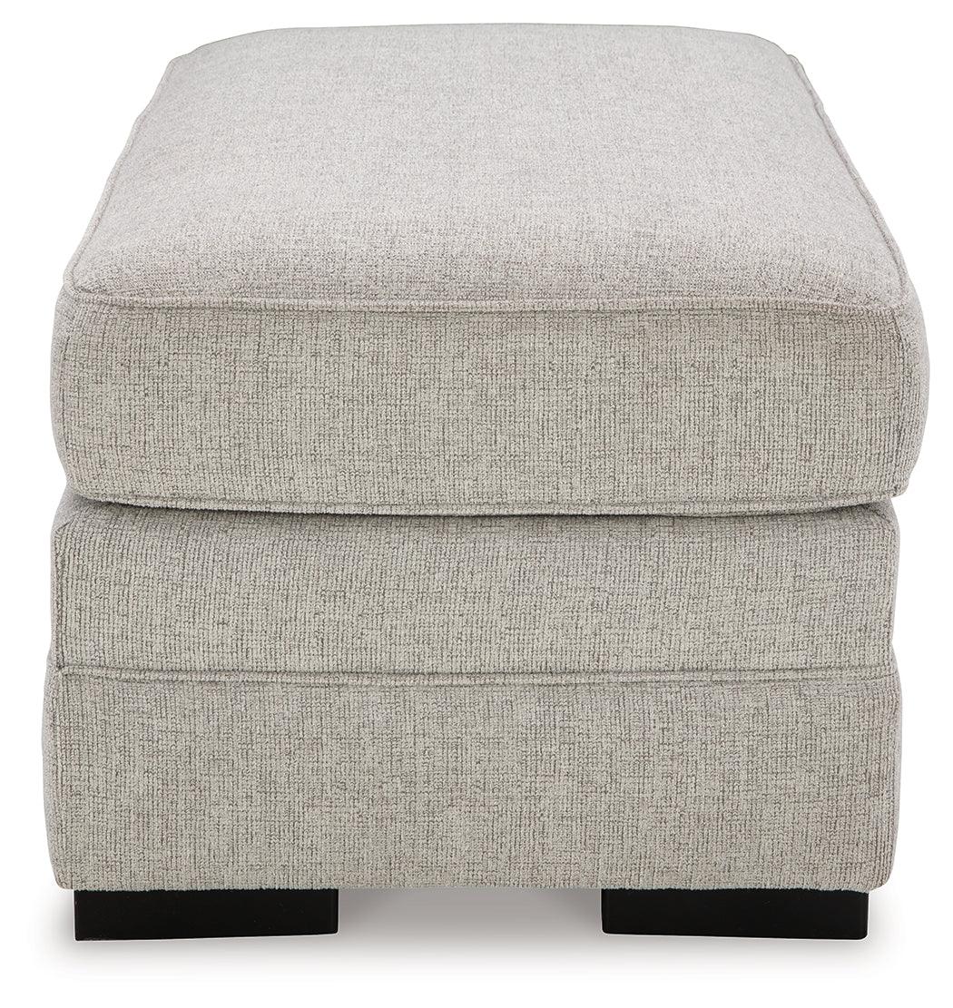 Eastonbridge Shadow Ottoman by Ashley at Eve Furniture
