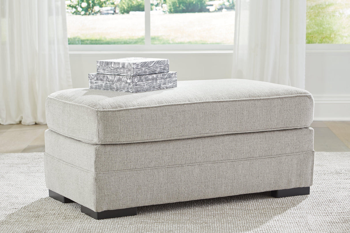 Eastonbridge Shadow Ottoman by Ashley at Eve Furniture