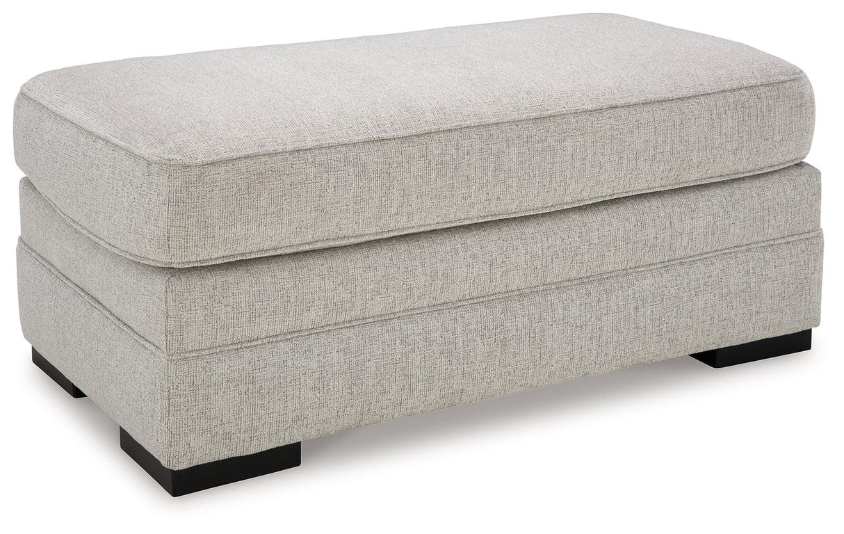 Eastonbridge Shadow Ottoman by Ashley at Eve Furniture