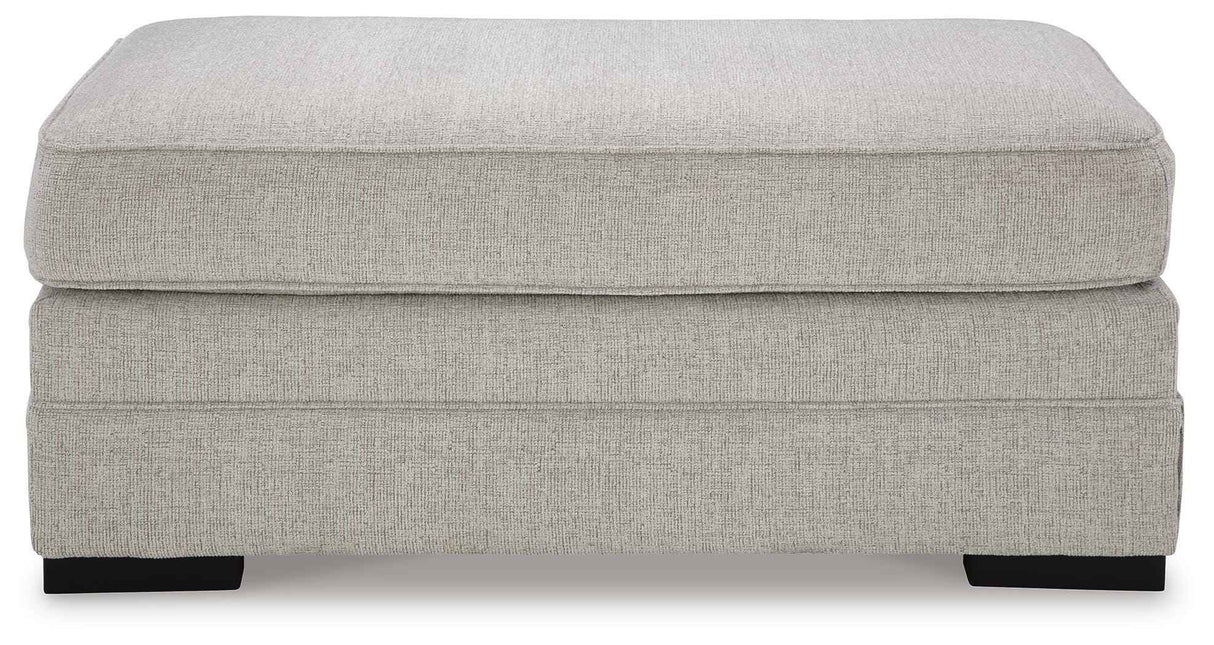 Eastonbridge Shadow Sofa Chaise and Ottoman by Ashley at Eve Furniture