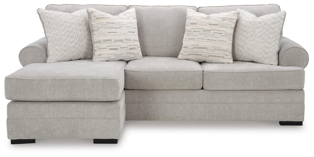 Eastonbridge Shadow Sofa Chaise and Ottoman by Ashley at Eve Furniture