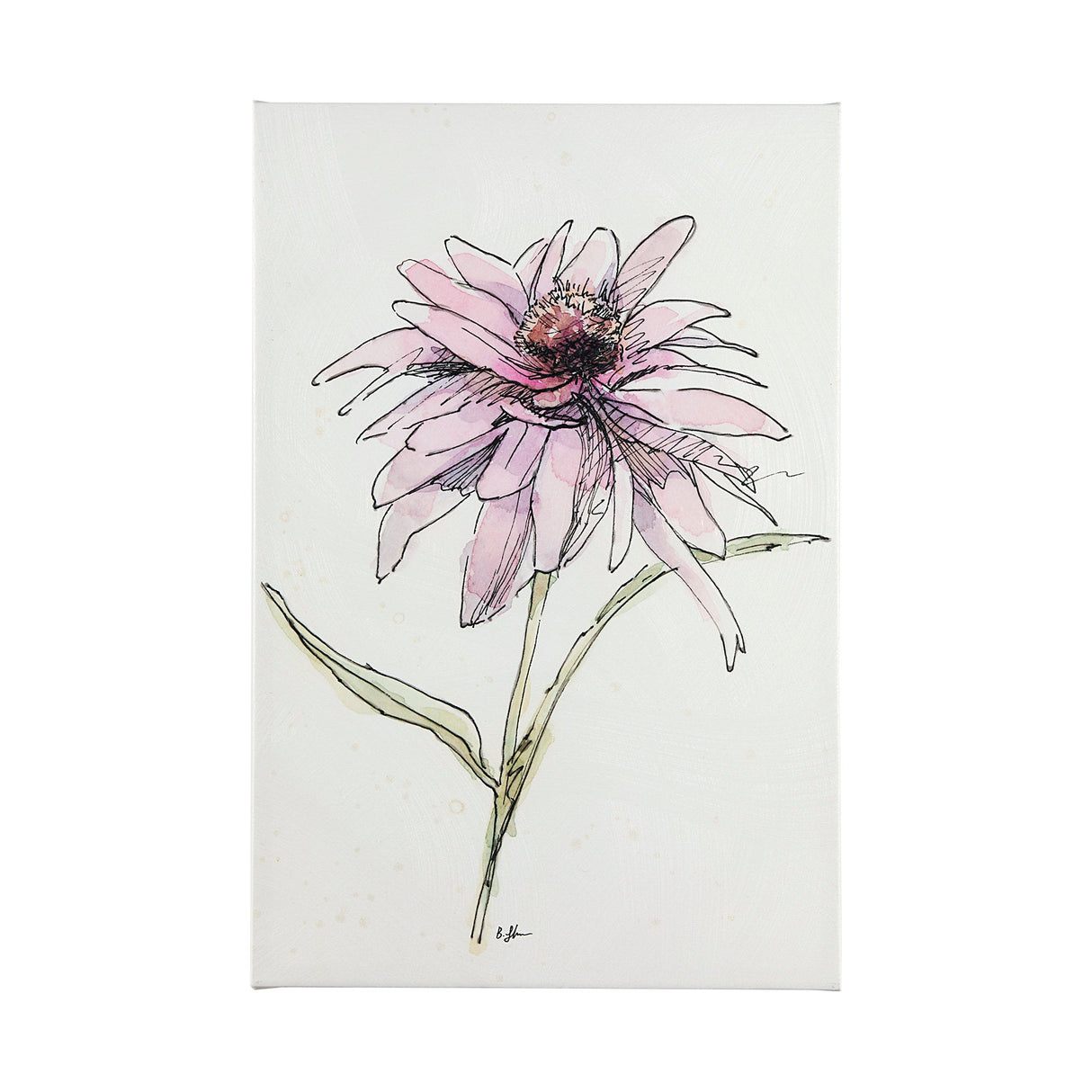 Echinacea I by Mercana Studio a Hand Embellished Textured Canvas by Mercana at Eve Furniture