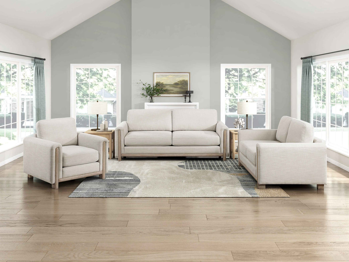 Echo Beige 3-Piece Living Room Set by Homelegance at Eve Furniture