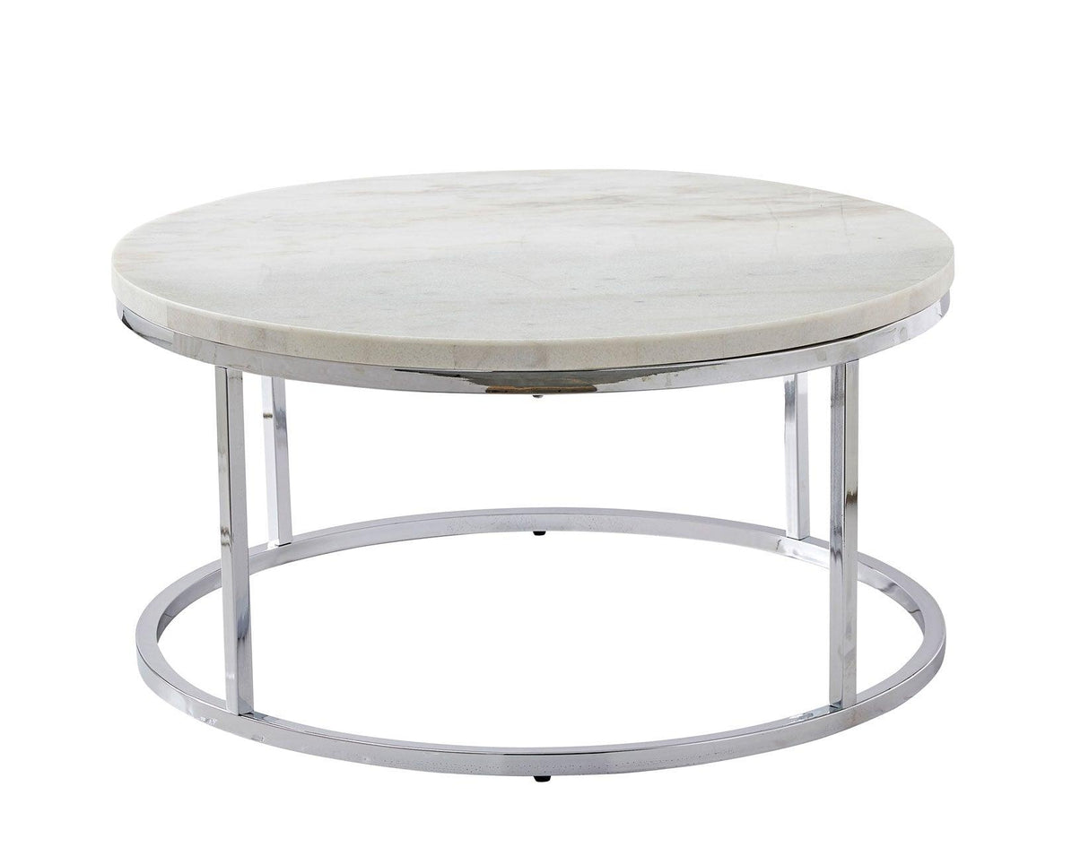 Echo 3-Piece Marble Top Set (Cocktail & 2 End Tables) by Steve Silver at Eve Furniture