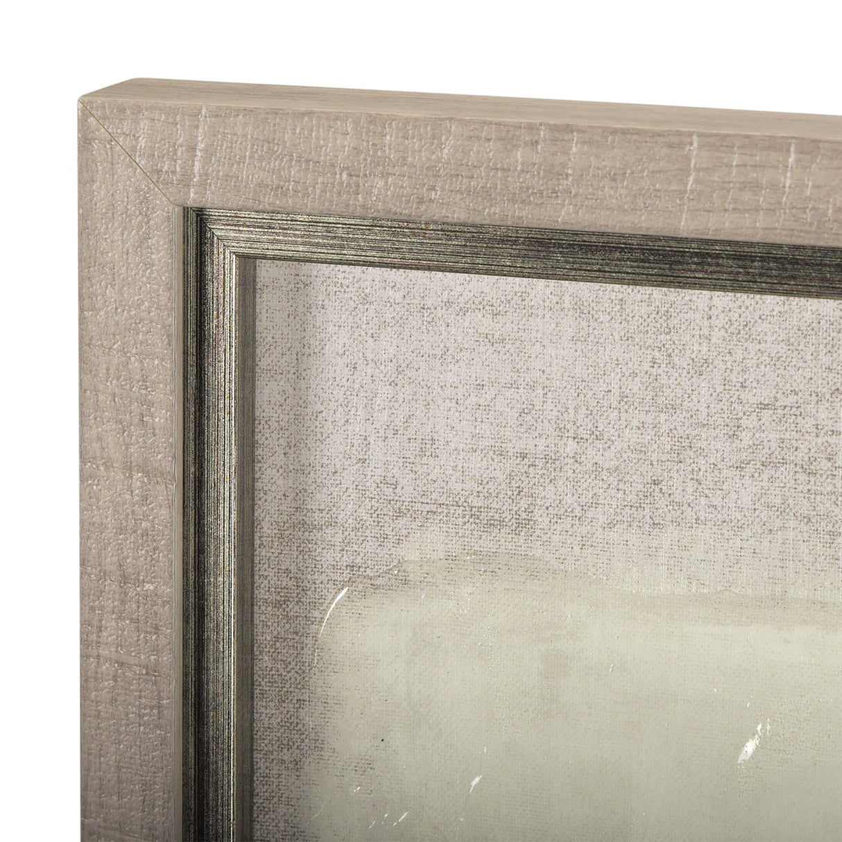 Ecru by Mercana Studio a Hand Embellished Textured Framed Art Photograph Matted under Glass by Mercana at Eve Furniture