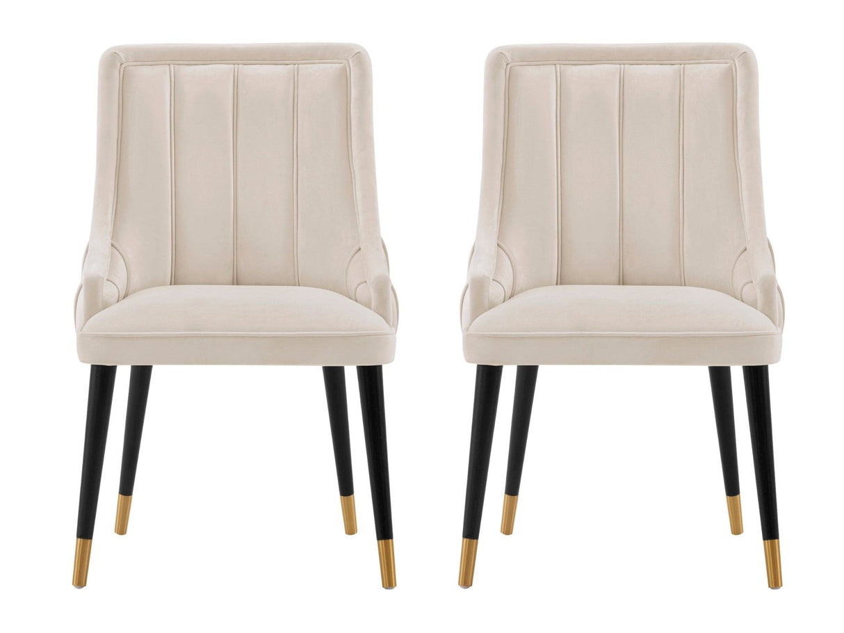 Eda Dining Chair in Cream (set of 2) by Manhattan Comfort at Eve Furniture