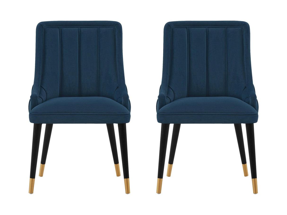 Eda Dining Chair in Midnight Blue (set of 2) by Manhattan Comfort at Eve Furniture
