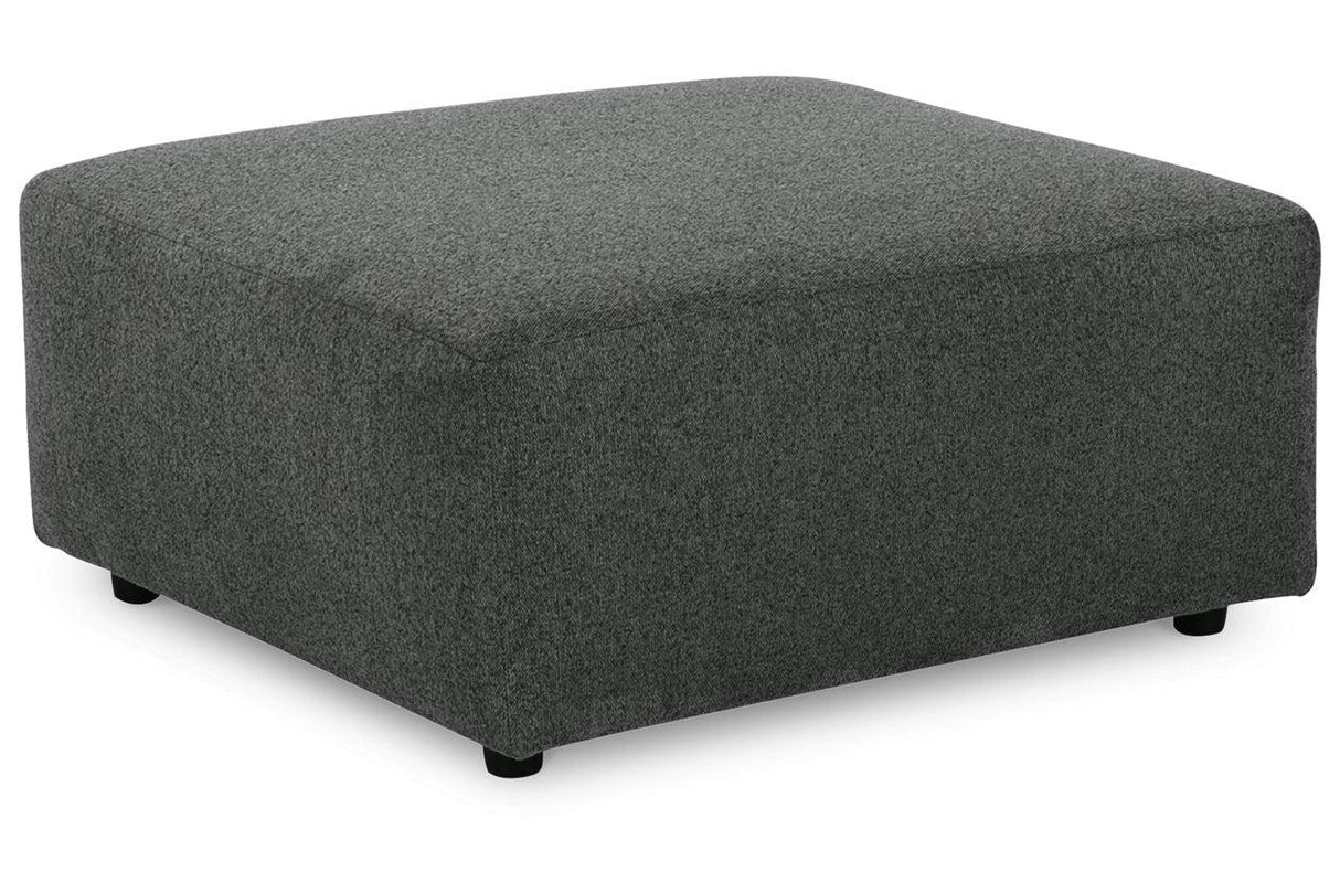 Edenfield Charcoal Oversized Accent Ottoman by Ashley at Eve Furniture