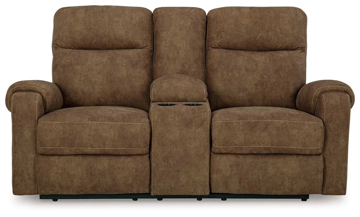 Edenwold Brindle Manual Sofa, Loveseat and Recliner by Ashley at Eve Furniture