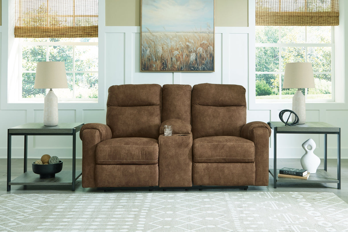 Edenwold Brindle Manual Sofa, Loveseat and Recliner by Ashley at Eve Furniture