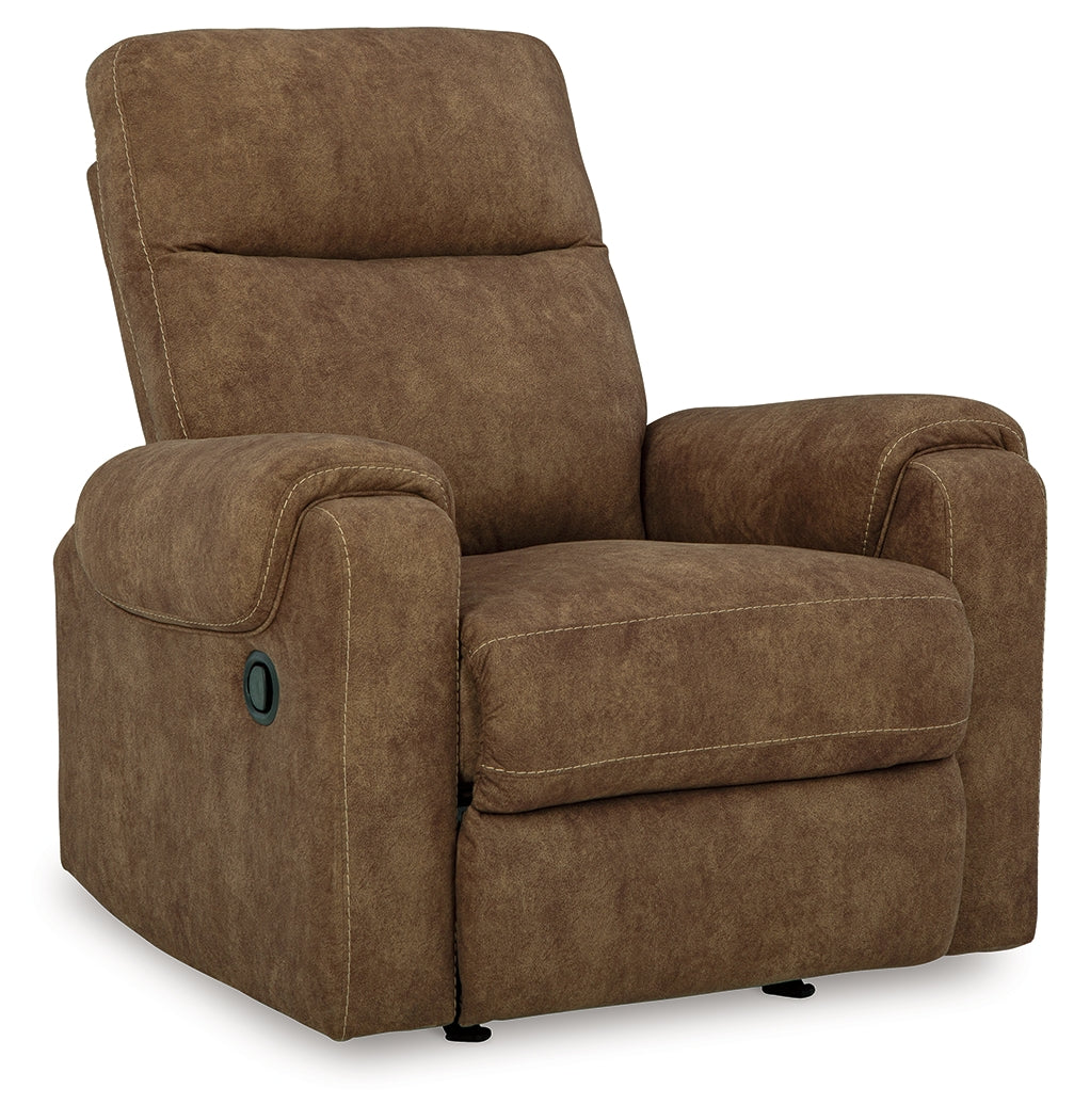 Edenwold Brindle Manual Sofa, Loveseat and Recliner by Ashley at Eve Furniture