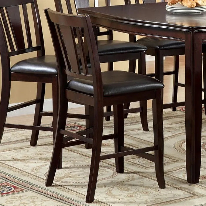 Edgewood Espresso 7-Piece Counter Height Table Set by Furniture of America at Eve Furniture