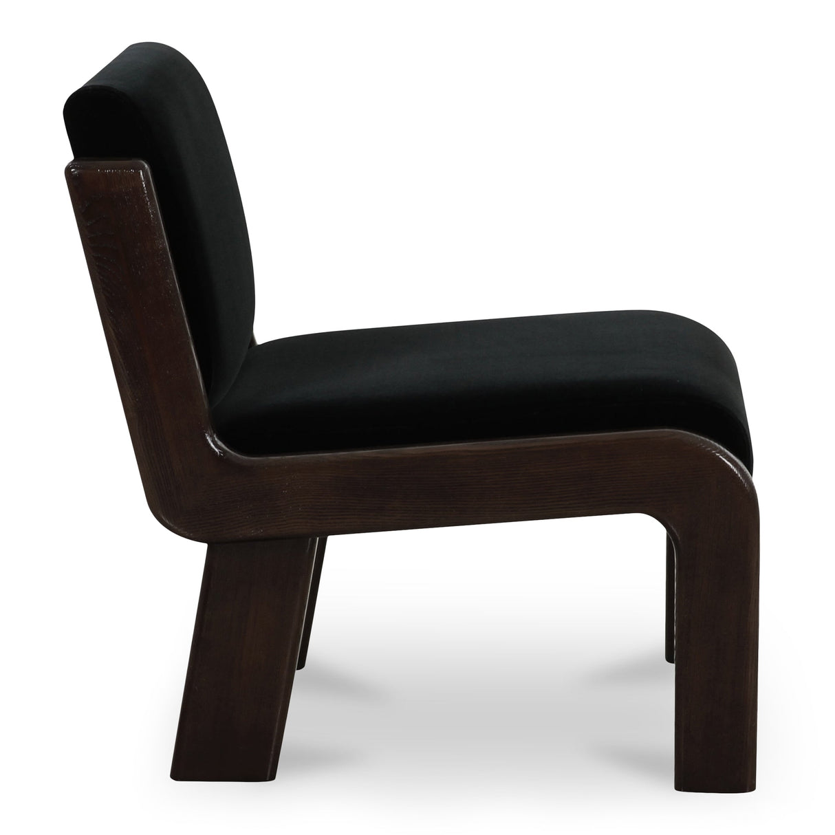 Edie Black Faux Mohair Accent Chair by Moe's Home at Eve Furniture