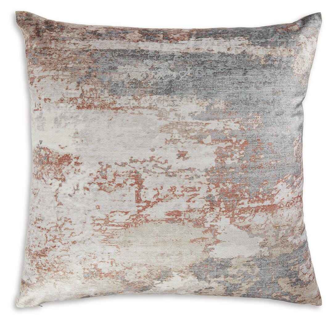 Edinfielders Cream/Gray/Rust Pillow by Ashley at Eve Furniture