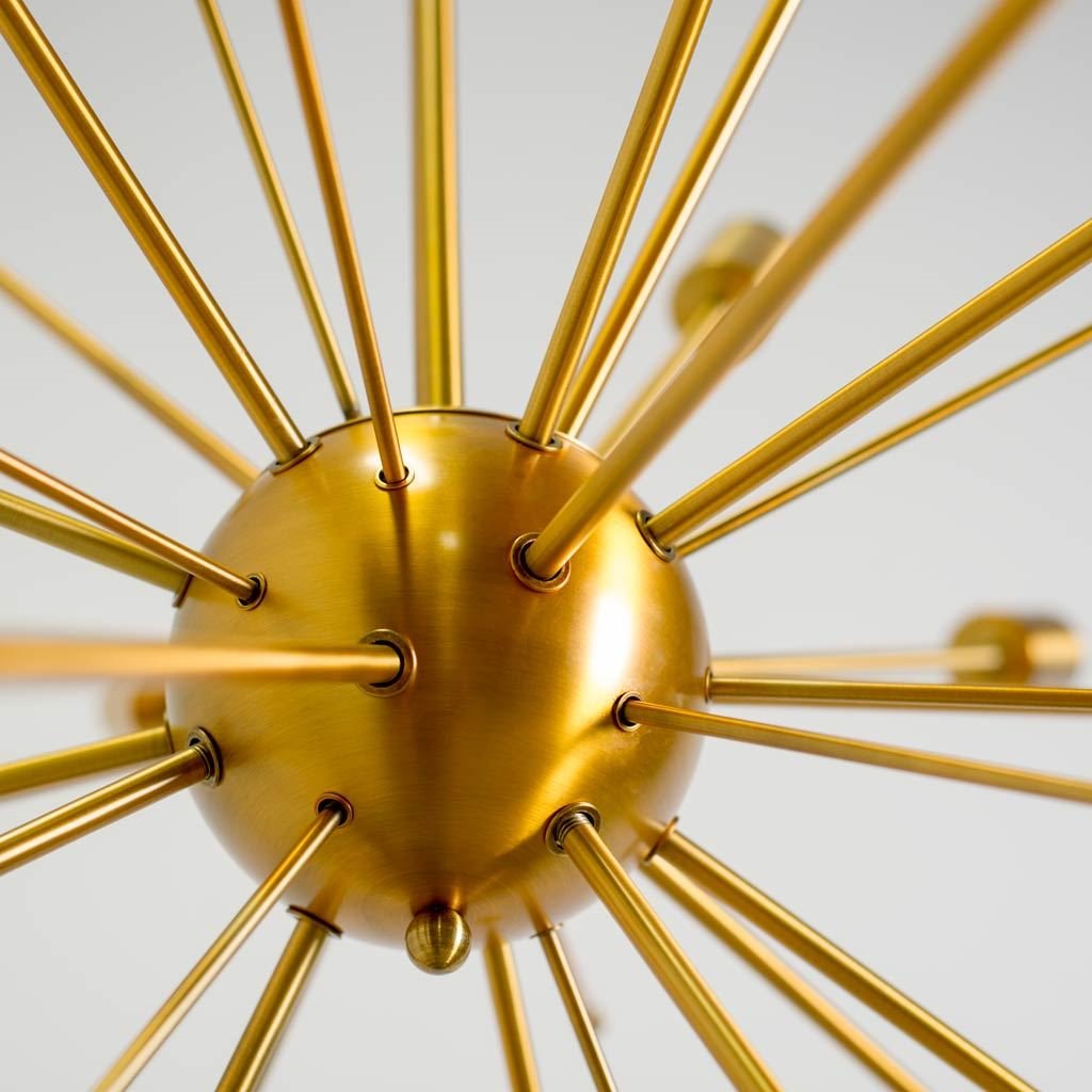 Edisonna II Gold Sputnik Twenty Bulb Chandelier by Mercana at Eve Furniture