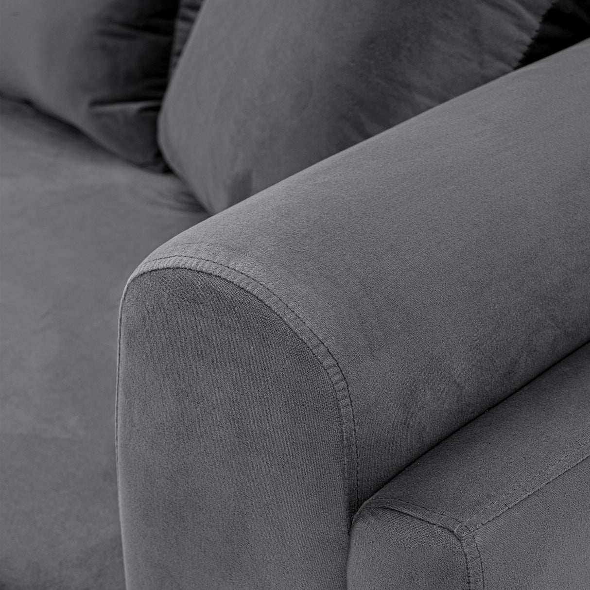 Edmonda Sofa in Dark Grey by Manhattan Comfort at Eve Furniture