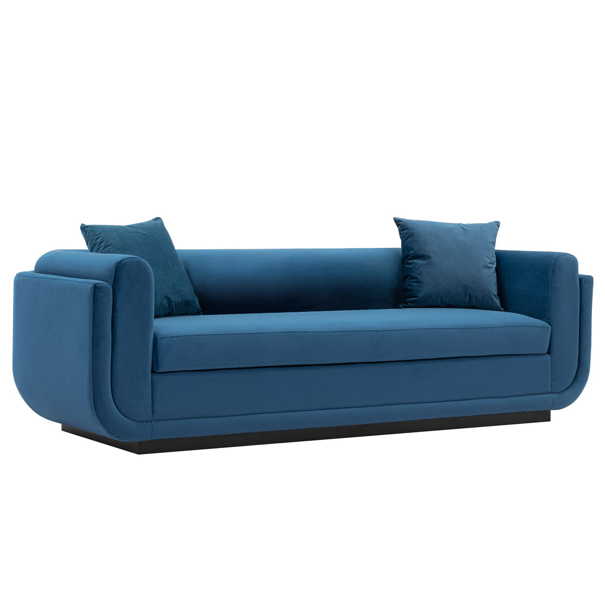Edmonda Sofa in Sapphire Blue by Manhattan Comfort at Eve Furniture