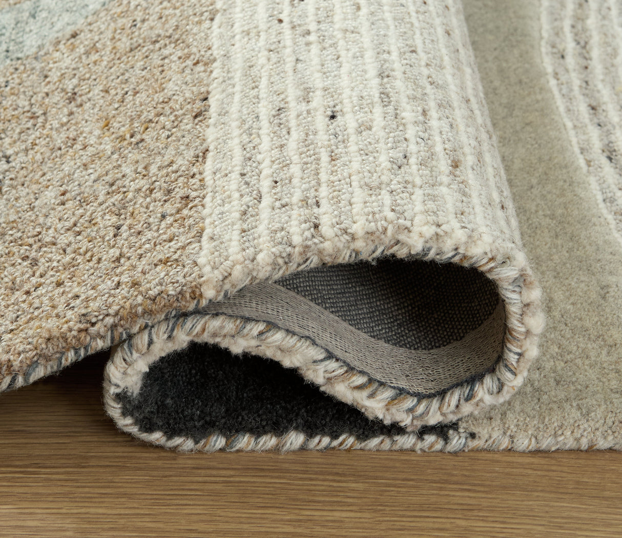 Edrickhill Grayish Teal/Taupe/Cream Large Rug by ASHLEY FURNITURE at Eve Furniture
