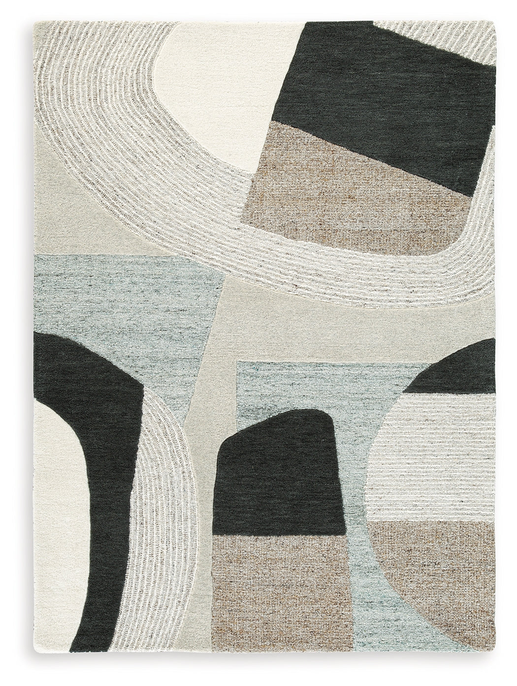 Edrickhill Grayish Teal/Taupe/Cream Medium Rug by Ashley at Eve Furniture