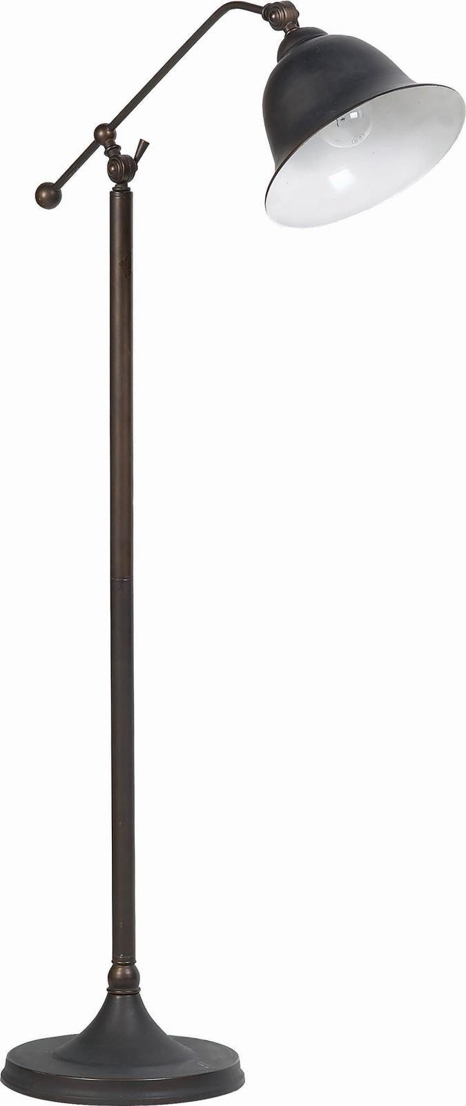 Eduardo Dark Bronze Bell Shade Floor Lamp by Coaster at Eve Furniture