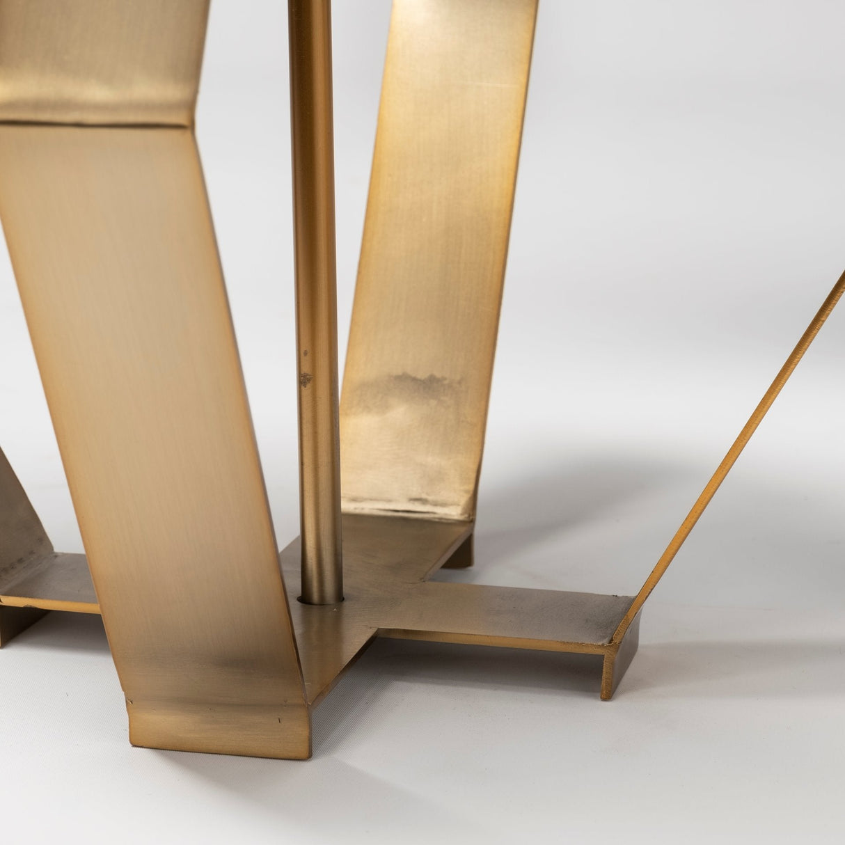Edwards Gold Metal Base w/ Cream Fabric Shade Table Lamp by Mercana at Eve Furniture