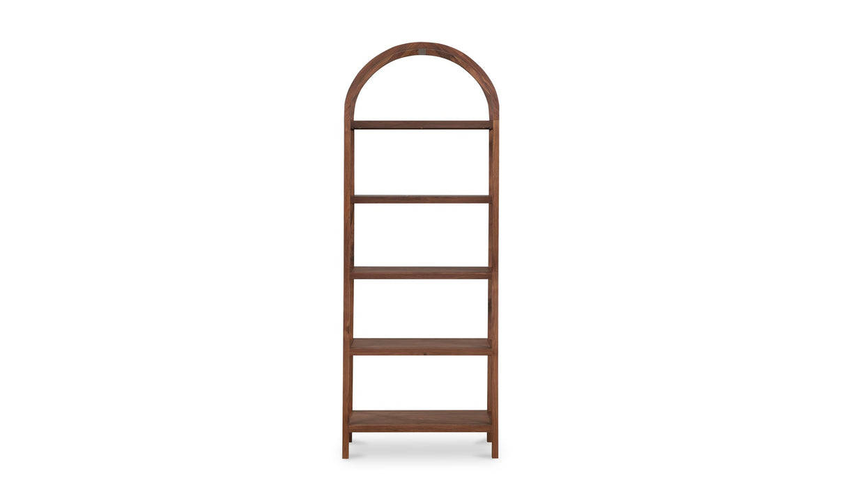 Eero Bookcase Walnut by Moe's Home at Eve Furniture