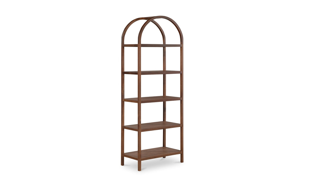 Eero Bookcase Walnut by Moe's Home at Eve Furniture