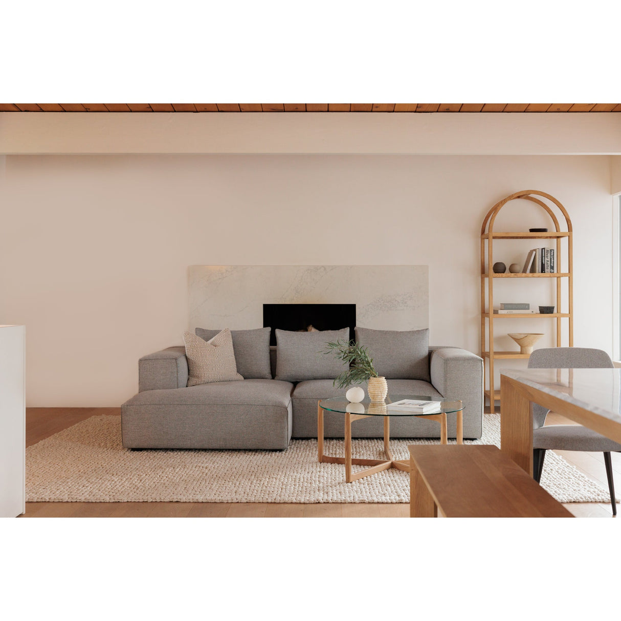 Eero Natural Bookcase by Moe's Home at Eve Furniture