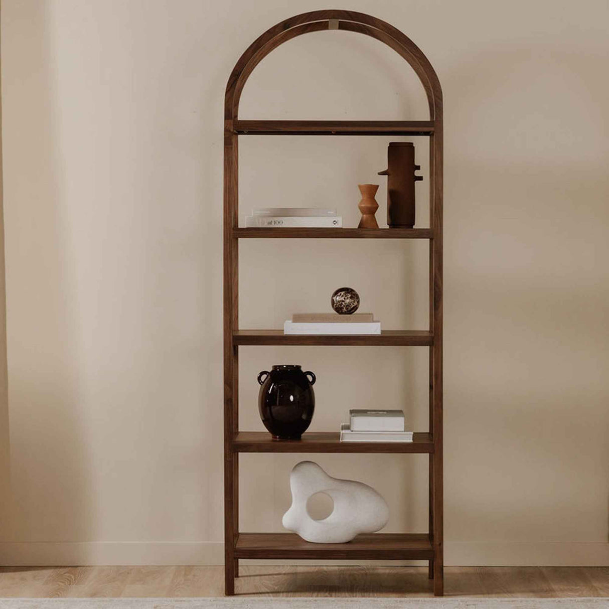 Eero Walnut Bookcase by Moe's Home at Eve Furniture