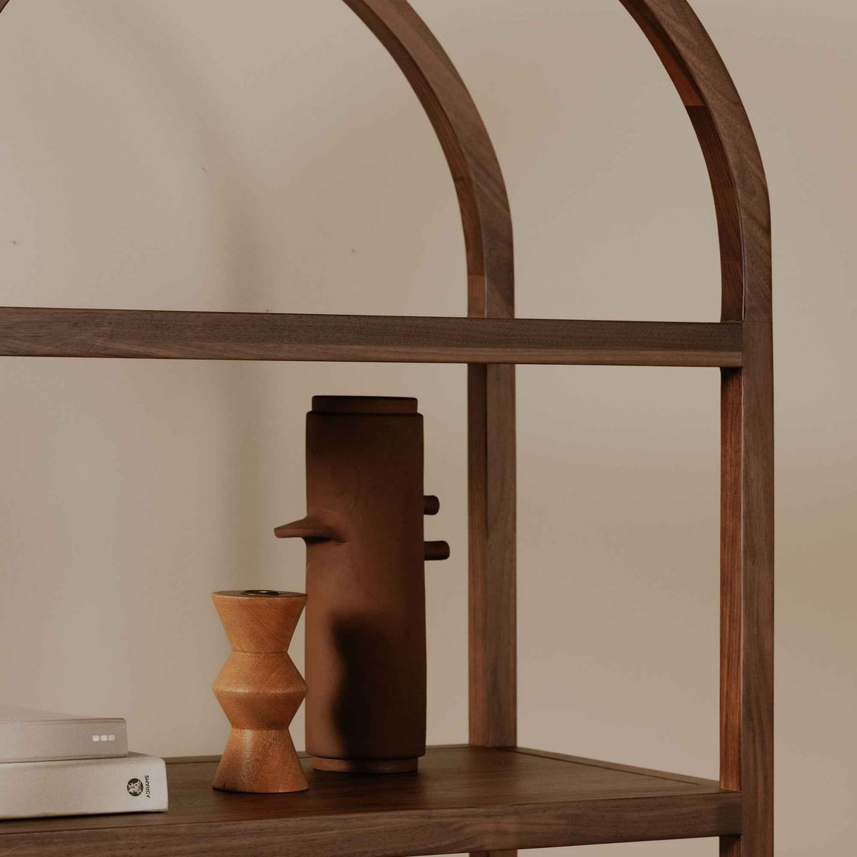 Eero Walnut Bookcase by Moe's Home at Eve Furniture