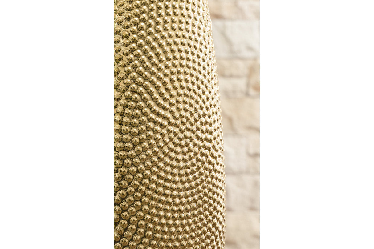 Efim Gold Finish Vase by ASHLEY FURNITURE at Eve Furniture
