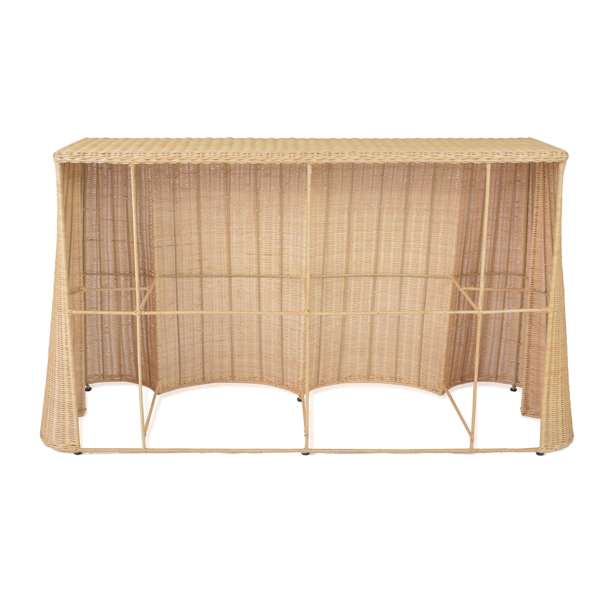 Egan Natural Rattan Console Table by TOV Furniture at Eve Furniture