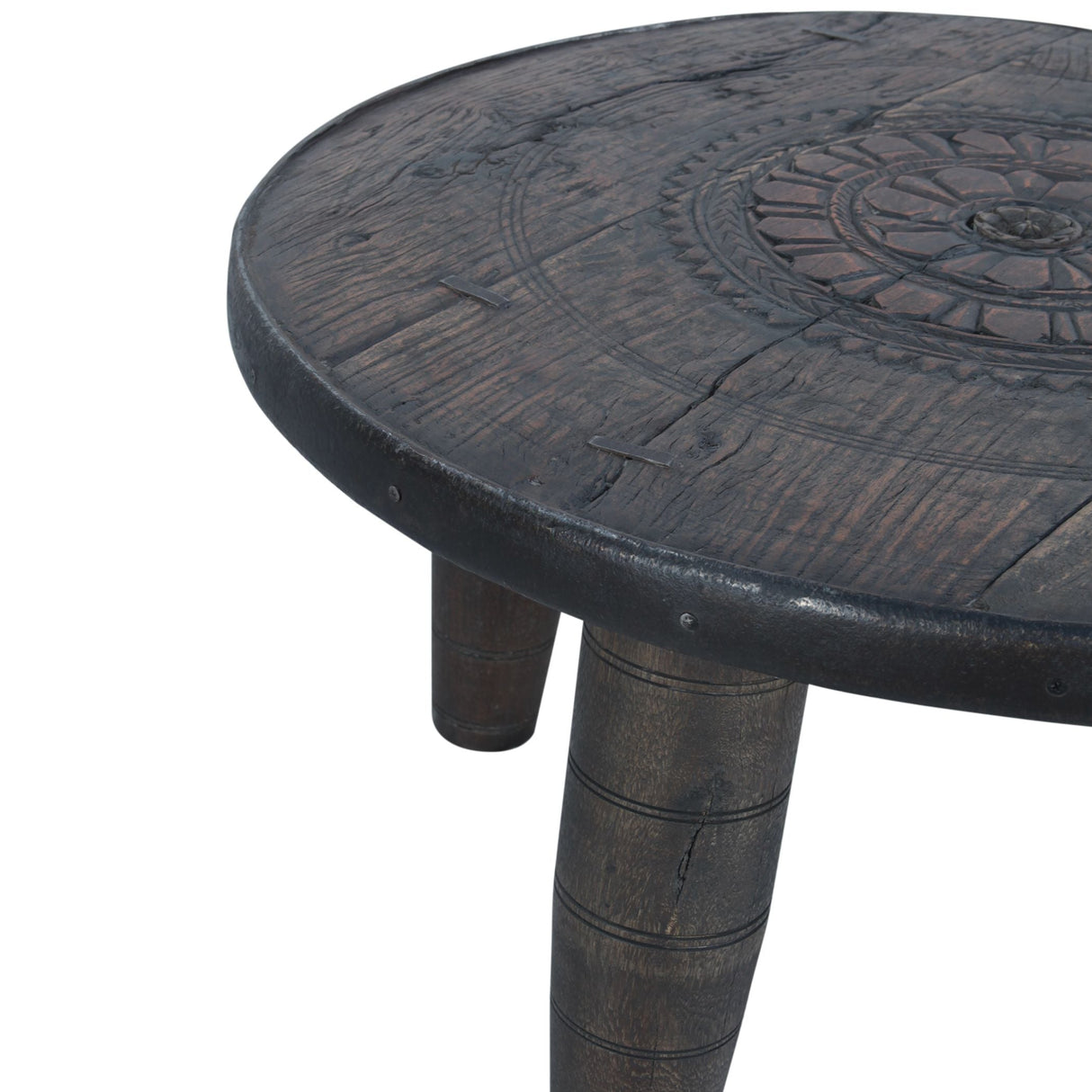 Eiffel 35" Round Wheel Coffee Table by Home Trends & Design at Eve Furniture