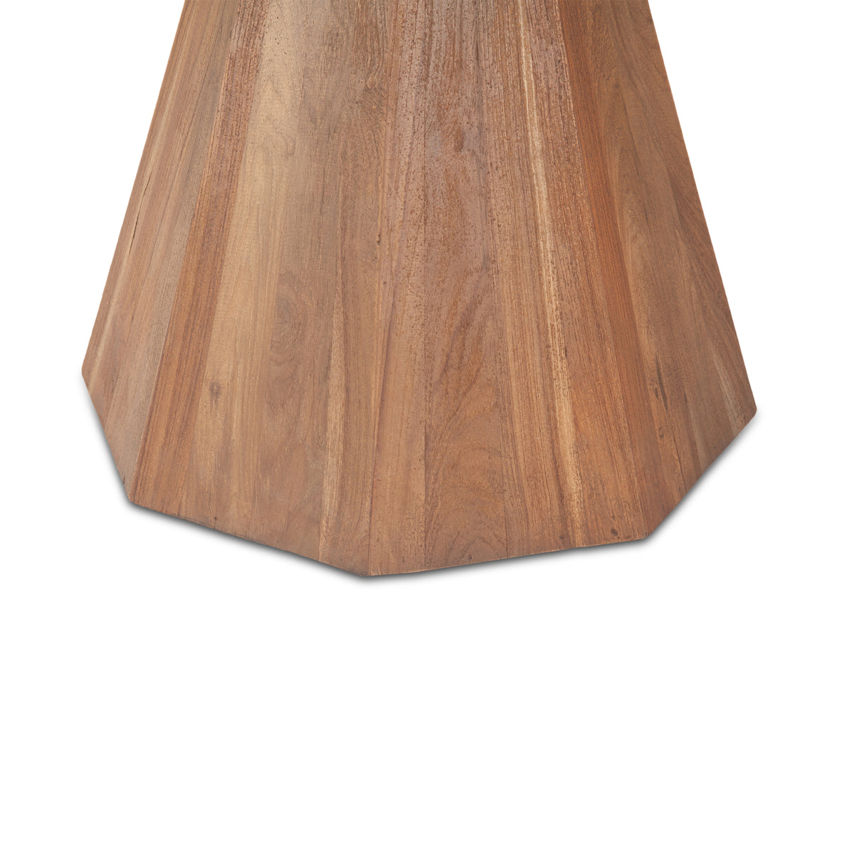 Eiffel 48" Gathering Table in Antique Teakwood and Marble Round by Home Trends & Design at Eve Furniture