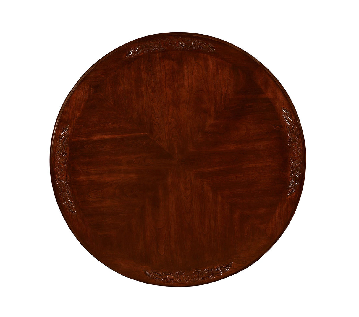 Elana Brown Cherry 5 Pc Round Dining Table Set by Furniture of America at Eve Furniture