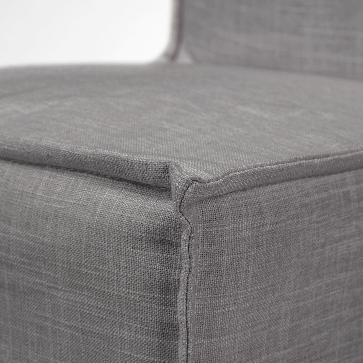 Elbert I Grey Fabric Slip-Cover Brown Wooden Base Dining Chair, Set of 2 by Mercana at Eve Furniture