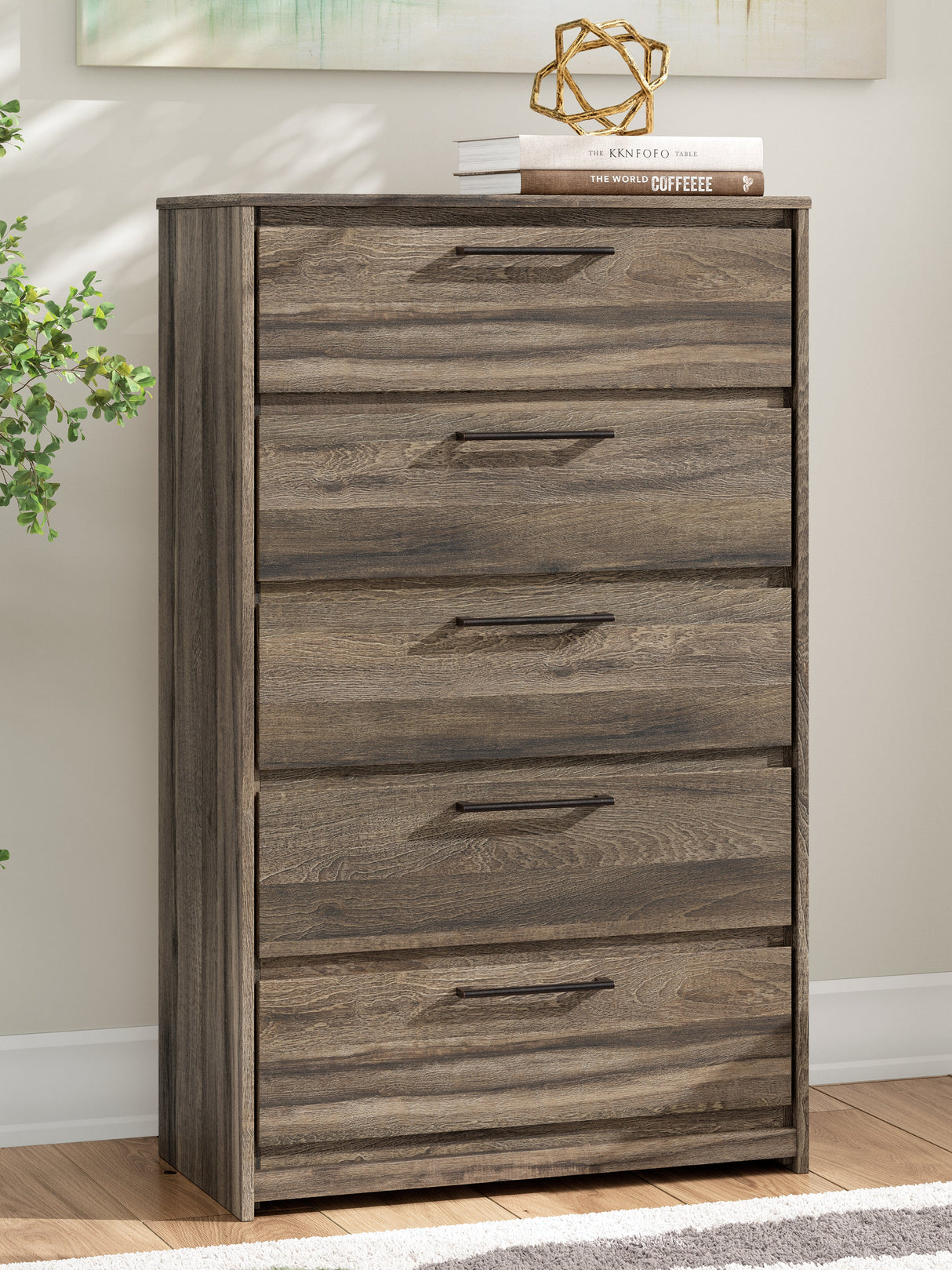 Elbrim Brown Chest of Drawers by Ashley at Eve Furniture