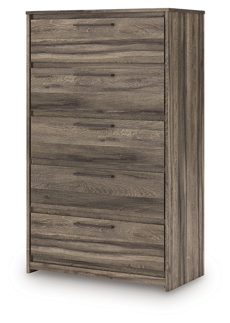 Elbrim Brown Full Panel Bedroom Set by Ashley at Eve Furniture