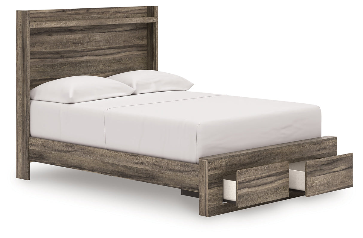 Elbrim Brown Full Panel Storage Bed by Ashley at Eve Furniture