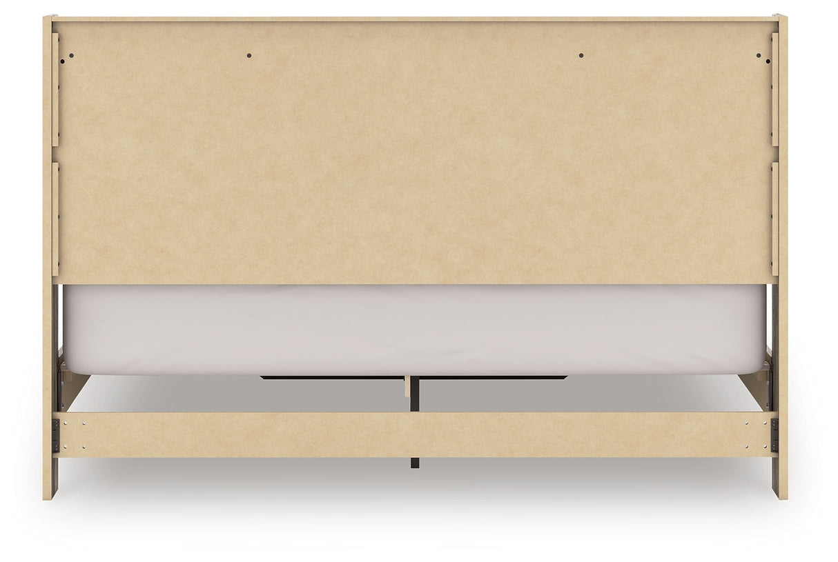 Elbrim Brown King Panel Storage Bed by Ashley at Eve Furniture