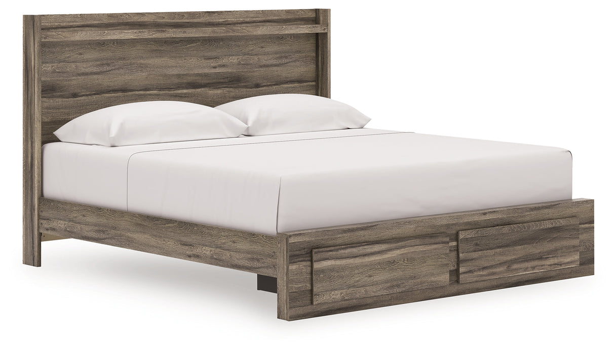 Elbrim Brown King Panel Storage Bedroom Set with Dresser and Nightstand by Ashley at Eve Furniture
