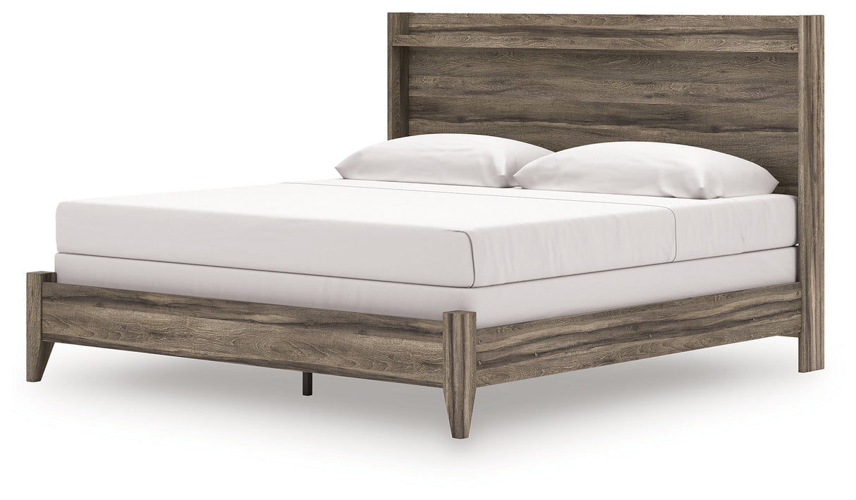 Elbrim Brown LED Panel Bedroom Set by Ashley at Eve Furniture