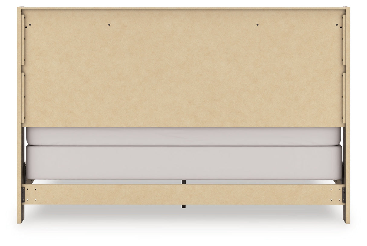 Elbrim Brown LED Panel Bedroom Set by Ashley at Eve Furniture