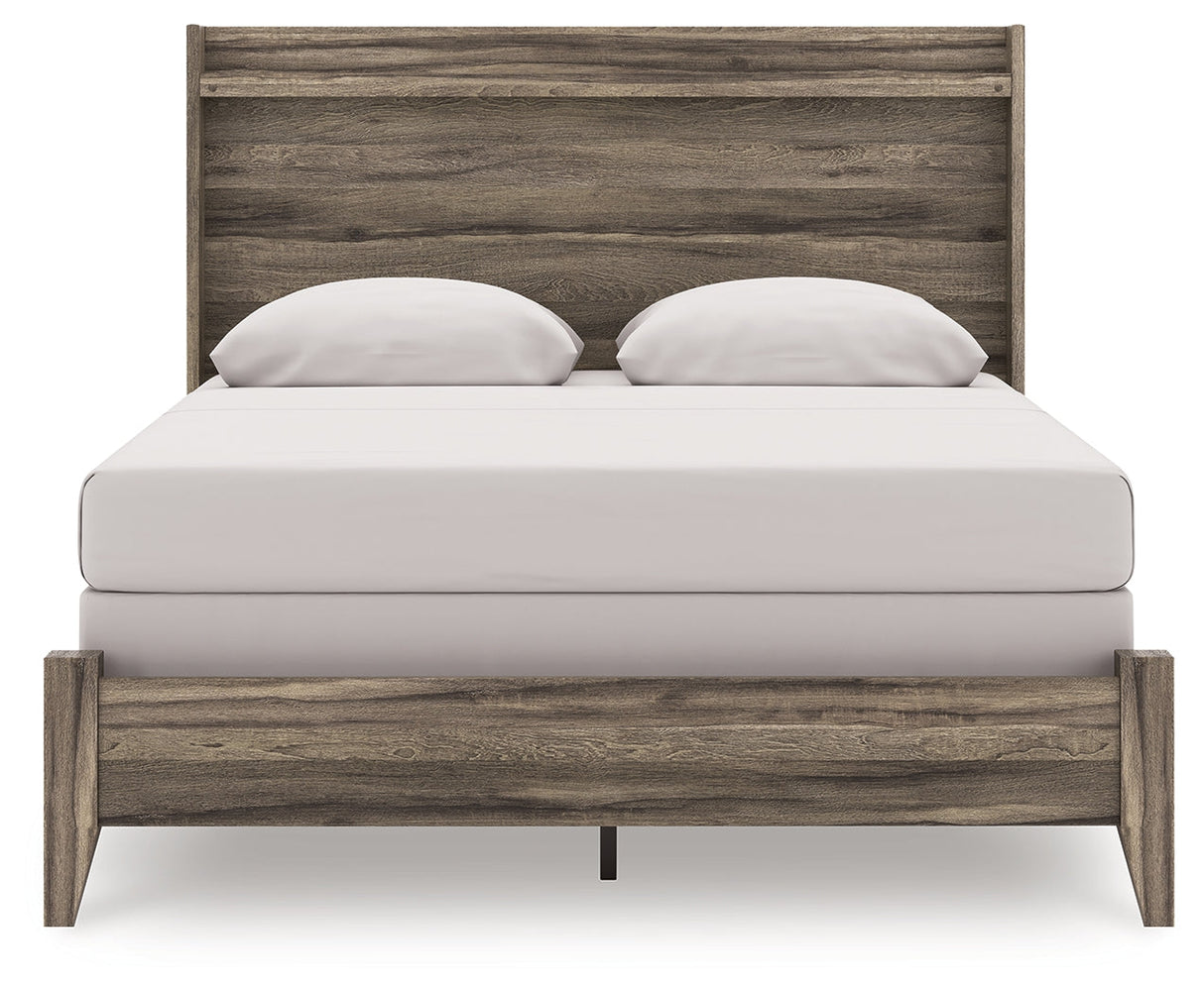 Elbrim Brown Queen Panel Bed by Ashley at Eve Furniture