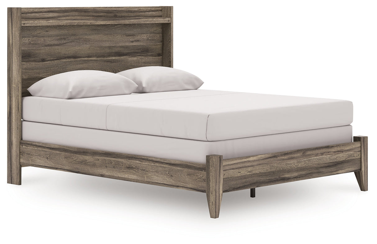 Elbrim Brown Queen Panel Bed by Ashley at Eve Furniture