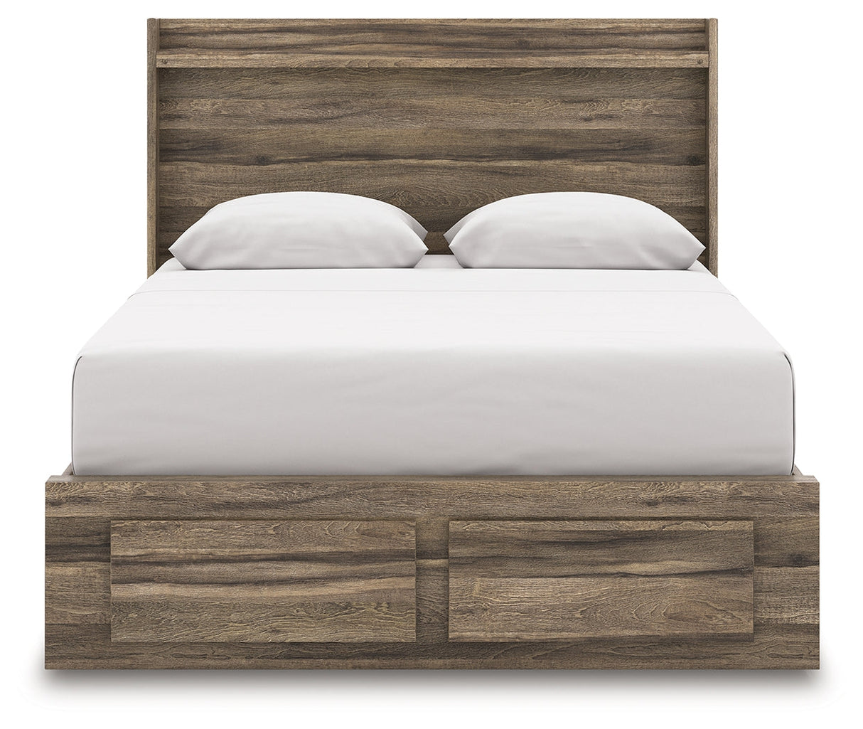 Elbrim Brown Queen Panel Storage Bed by Ashley at Eve Furniture
