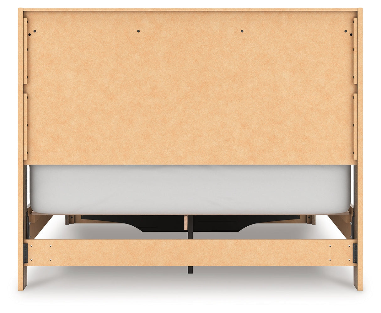 Elbrim Brown Queen Panel Storage Bedroom Set with Dresser, Mirror and Nightstand by Ashley at Eve Furniture