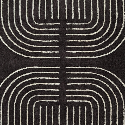 Eldonmore Black/Ivory Medium Rug by Ashley at Eve Furniture