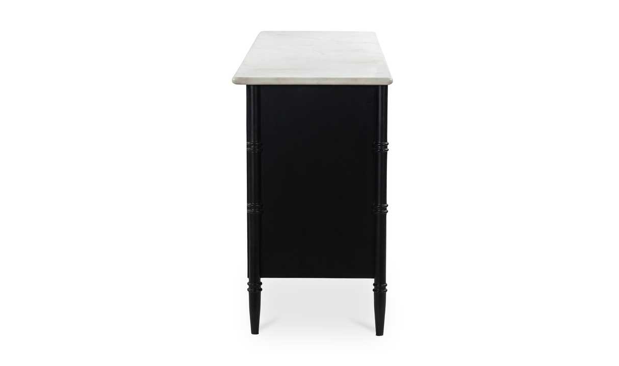 Eleanor 6 Drawer Dresser Black by Moe's Home at Eve Furniture