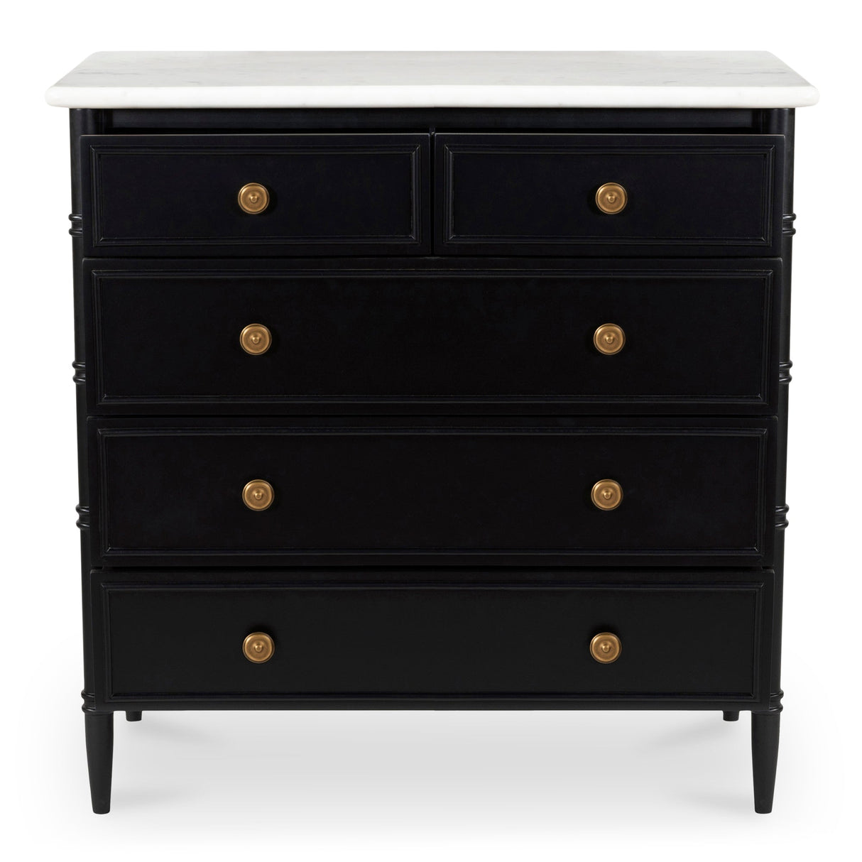 Eleanor Black 5 Drawer Chest by MOES at Eve Furniture